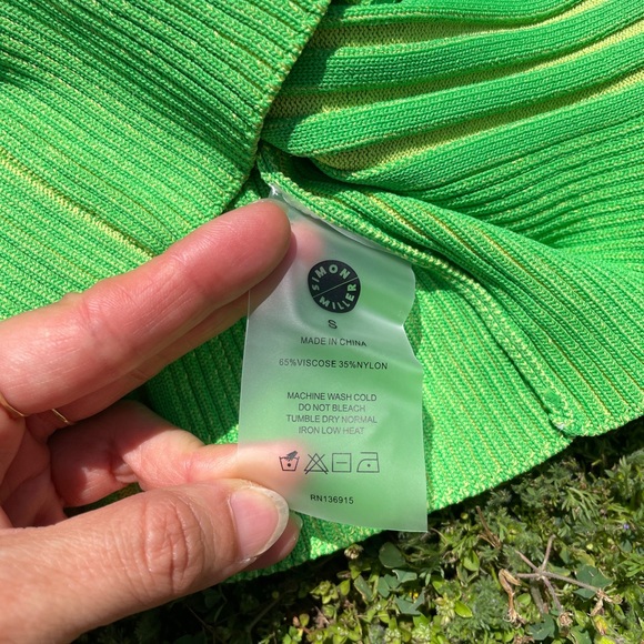 Simon Miller Cyclone Striped Knit Baby T-Shirt - Picture 6 of 6